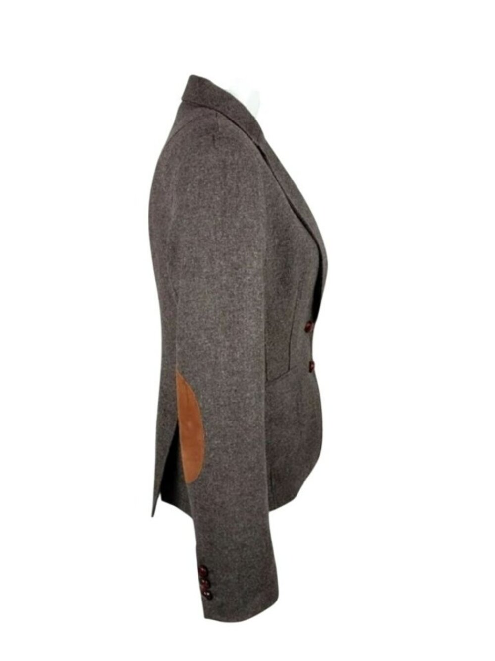 Banana Republic Womens Wool Blend Brown Blazer Jacket Size 6 Stretch Two-Button - Picture 5 of 11